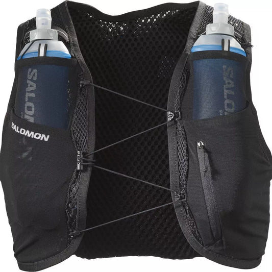 Salomon Active Skin 4 Schwarz Trinkweste, Vorderansicht