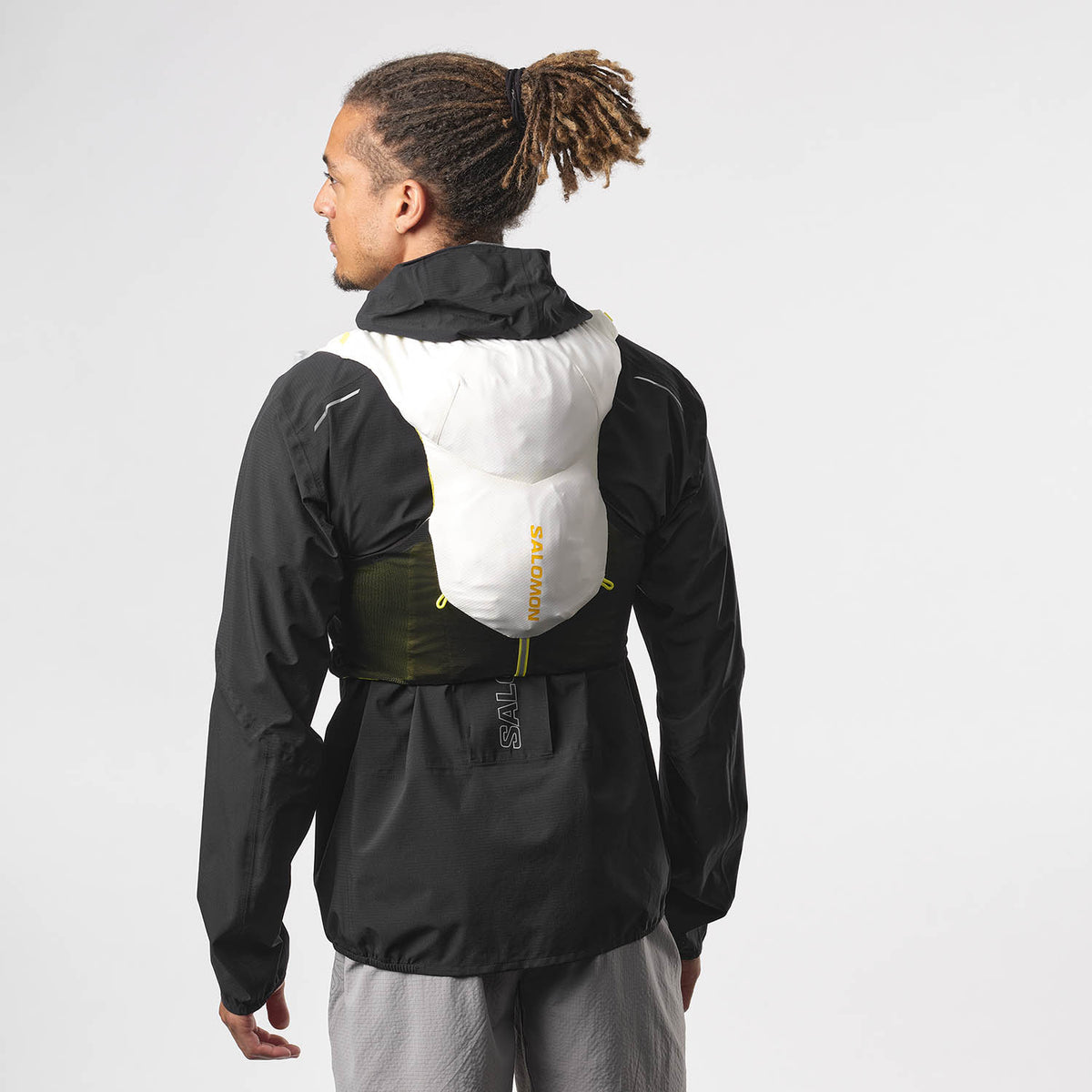 Salomon ADV Skin 5 Gelb/Schwarz Trinkweste, Seitendetail