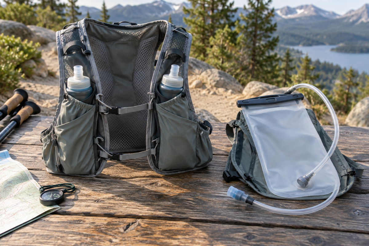 Soft Flasks vorne oder Trinkblase hinten: die Unterschiede