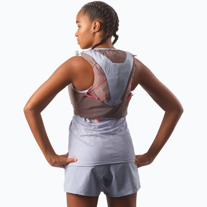 Salomon ADV Skin 12 Damen Braun/Grau Trinkweste, Rückansicht