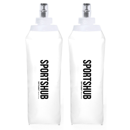 2 × Soft Flasks SportsHub 500 ml, pack de dos unidades, Gesamtansicht