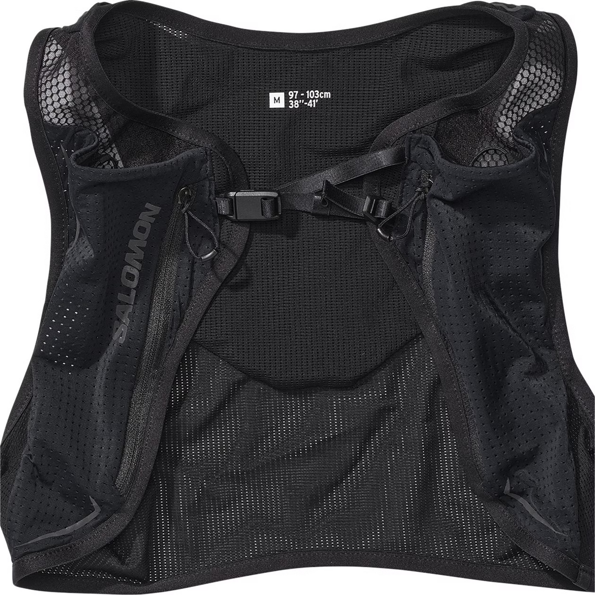 Salomon Pulse 2 Schwarz Laufgürtel, Vorderansicht