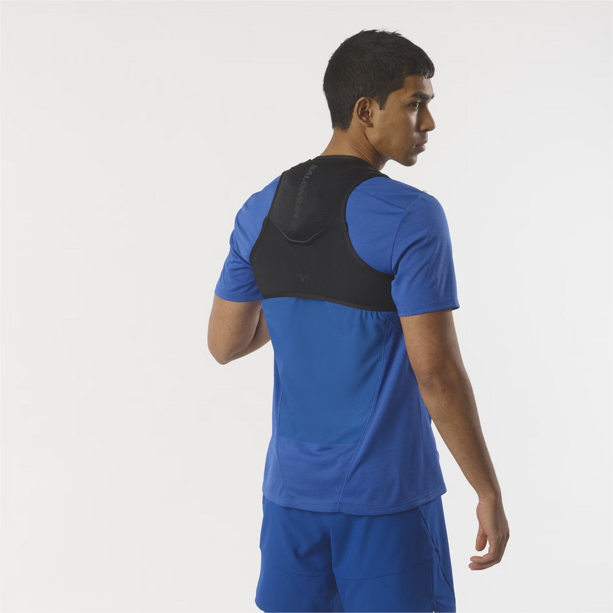 Salomon Pulse 2 Schwarz Laufgürtel, Detail des Rückenfachs