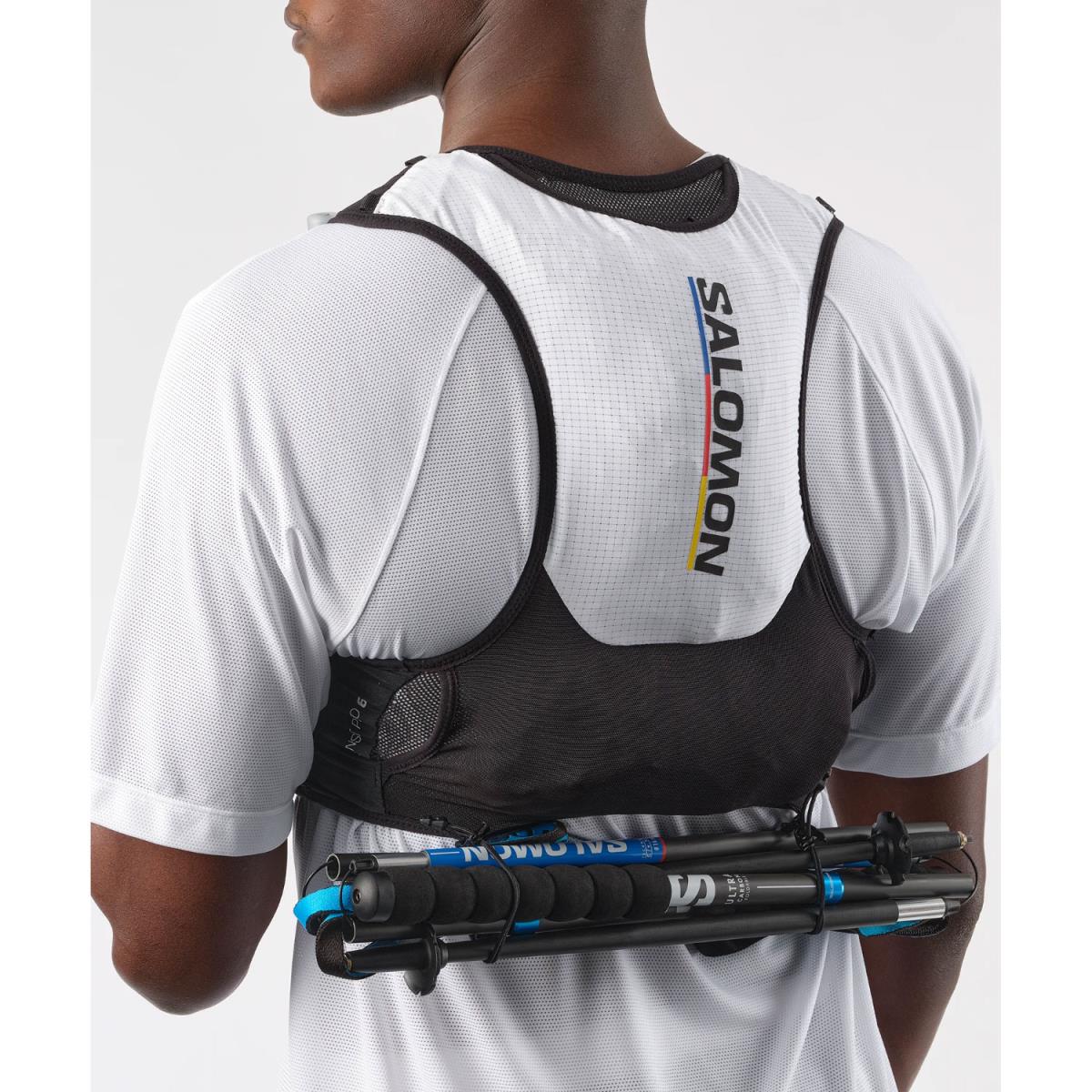 Salomon Sense Pro 6 Weiß/Schwarz Trinkweste, Seitendetail