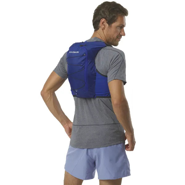 Salomon Active Skin 8 Dunkelblau Trinkweste, Rückansicht