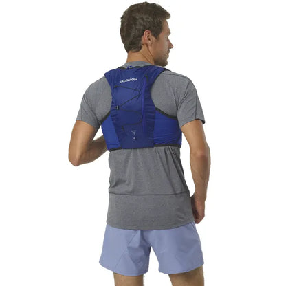 Salomon Active Skin 4 Dunkelblau Trinkweste, Rückansicht