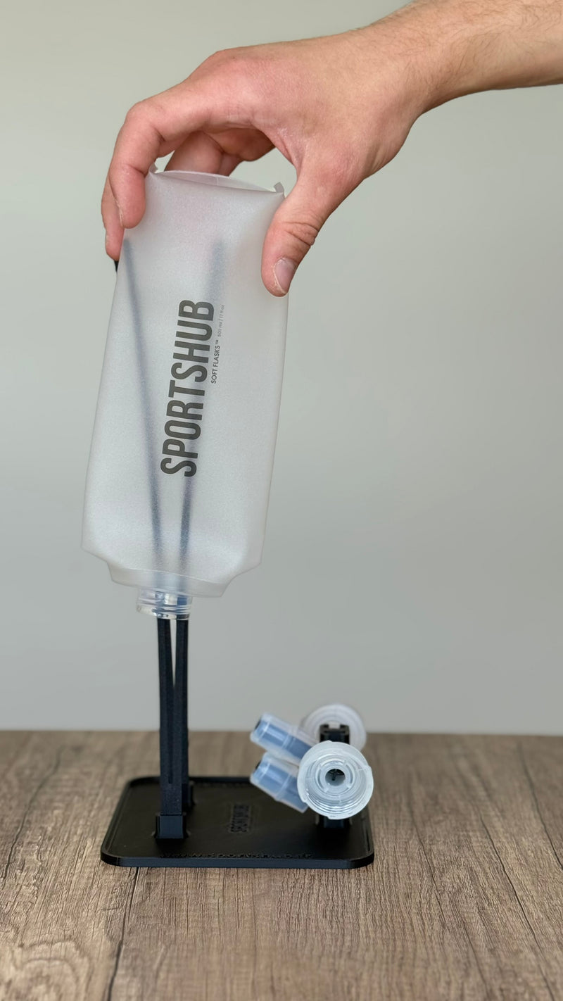 Jedes Teil auf dem Ständer platzieren