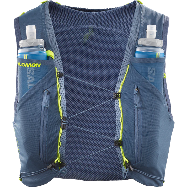 Salomon ADV Skin 12 Steinblau Trinkweste, Rückansicht