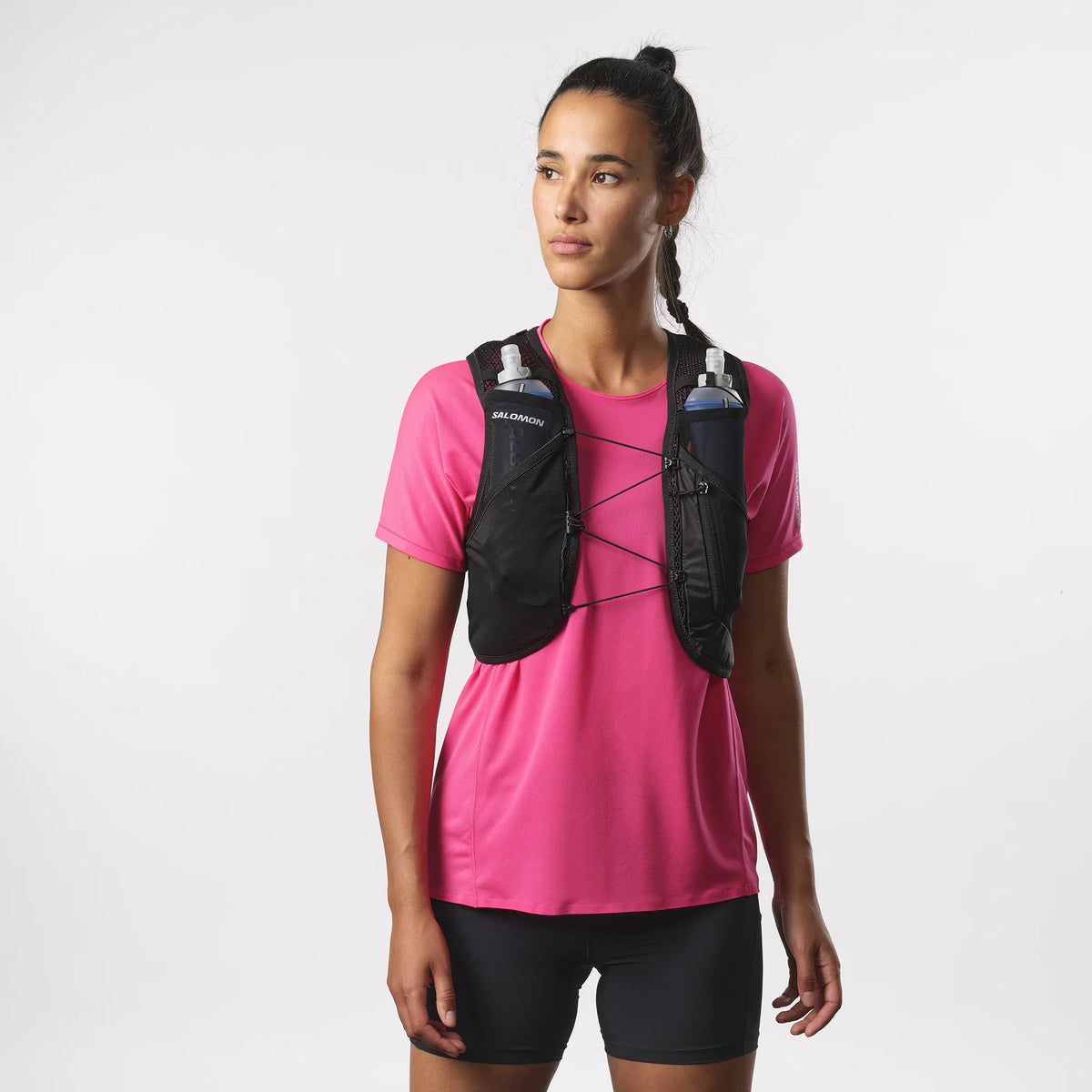 Salomon Active Skin 4 Schwarz Trinkweste, Rückansicht