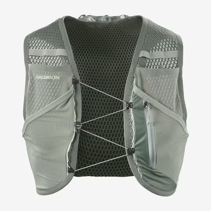 Salomon Active Skin 8 Grün/Grau Trinkweste, Vorderansicht