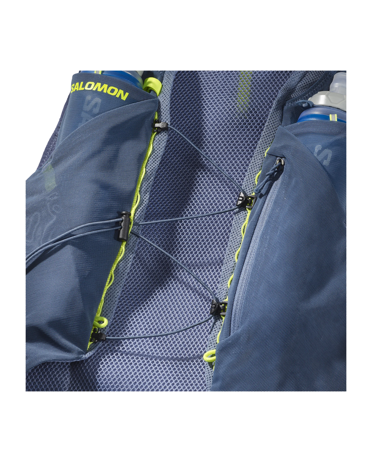 Salomon ADV Skin 5 Steinblau Trinkweste, Gesamtansicht des Designs