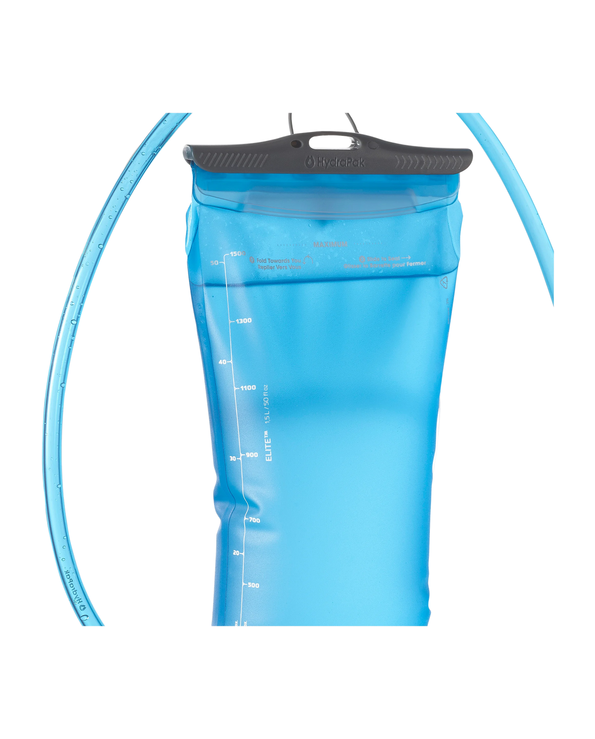 Salomon Soft Reservoir 1,5 L Trinkblase, Detail des oberen Verschlusses