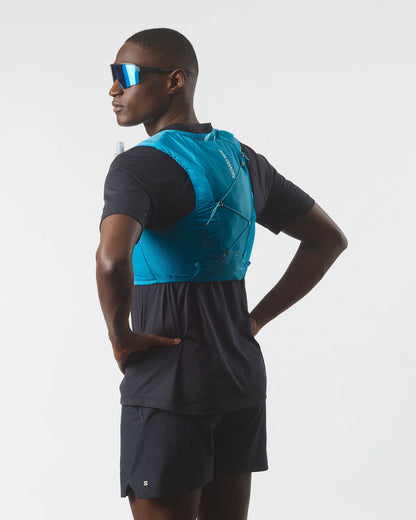 Salomon Active Skin 4 Himmelblau Trinkweste, Rückansicht