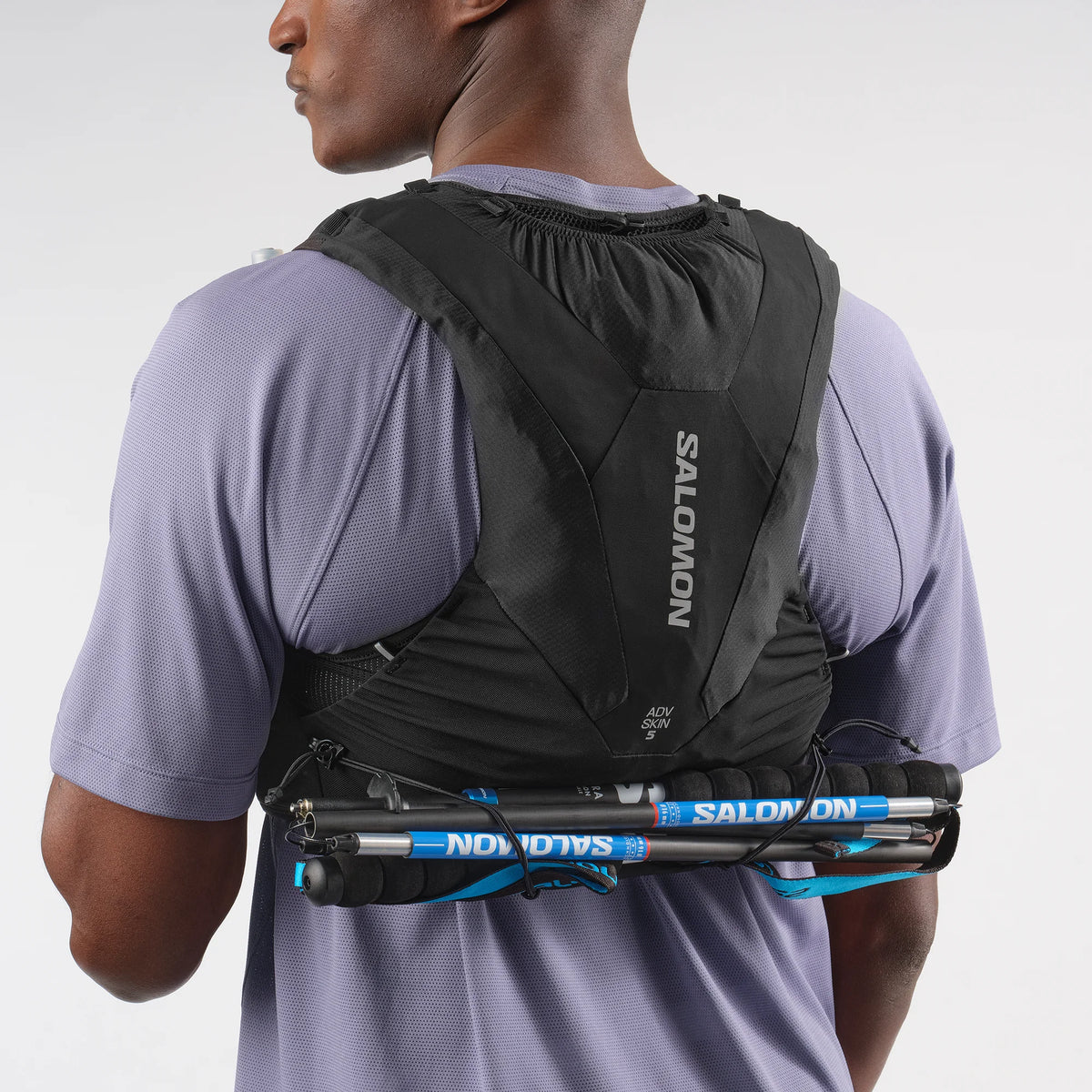 Salomon ADV Skin 5 Schwarz Trinkweste, Seitendetail