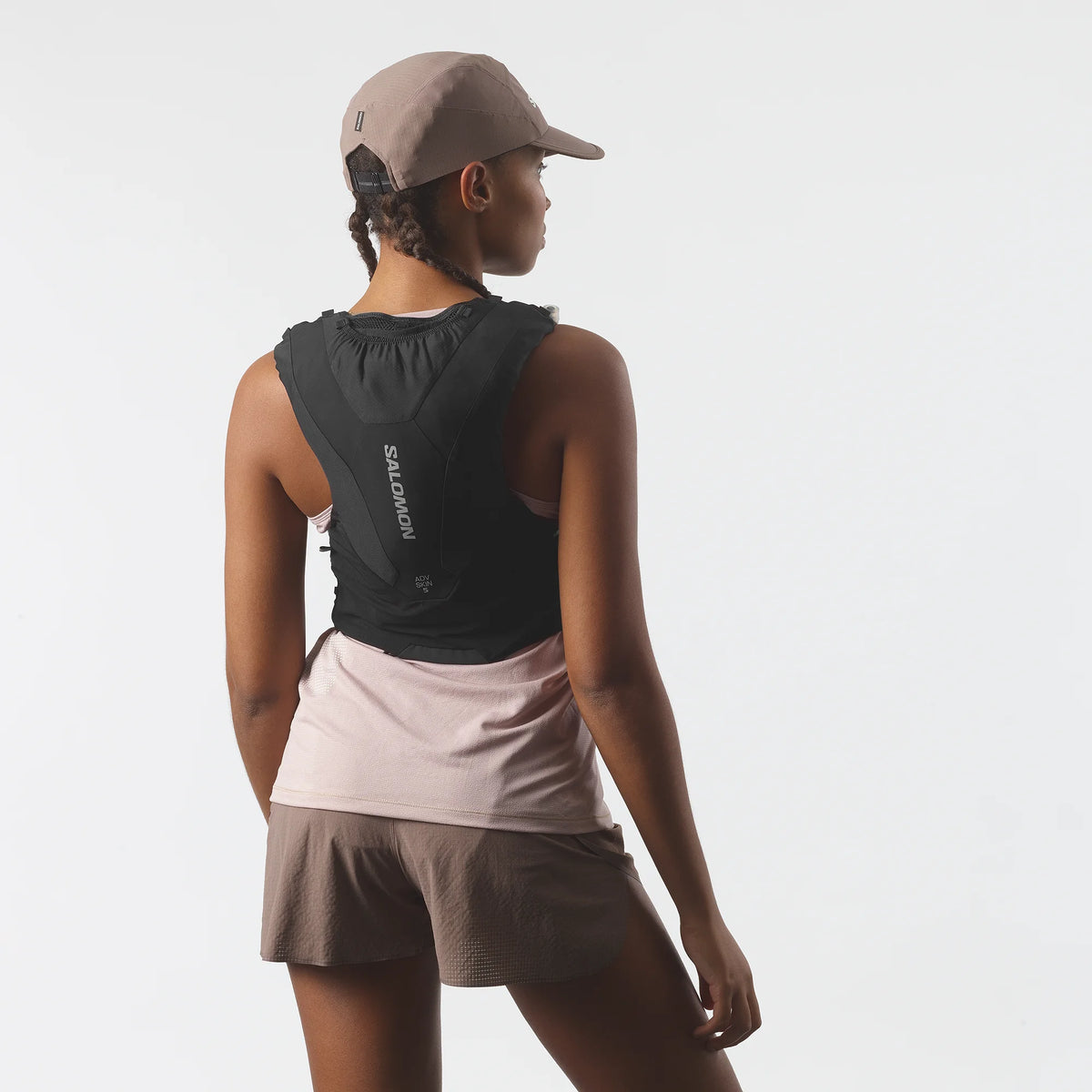 Salomon ADV Skin 5 Schwarz Trinkweste, Rückansicht