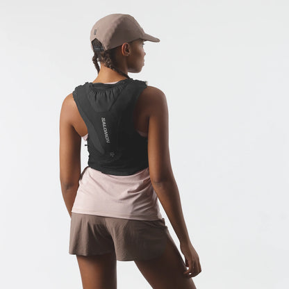 Salomon ADV Skin 5 Schwarz Trinkweste, Rückansicht