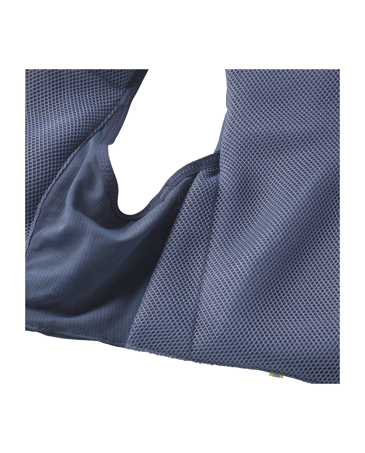 Salomon ADV Skin 5 Steinblau Trinkweste, Detail der Stockhalterung