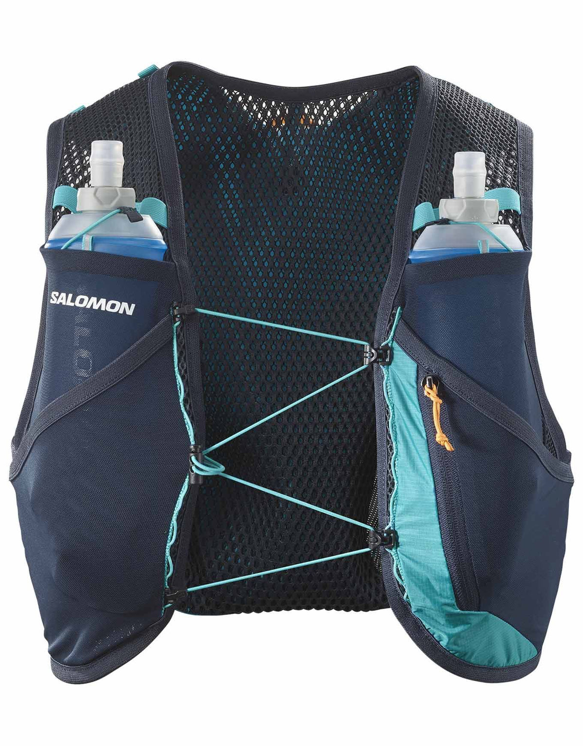 Salomon Active Skin 4 Türkis Trinkweste, Vorderansicht
