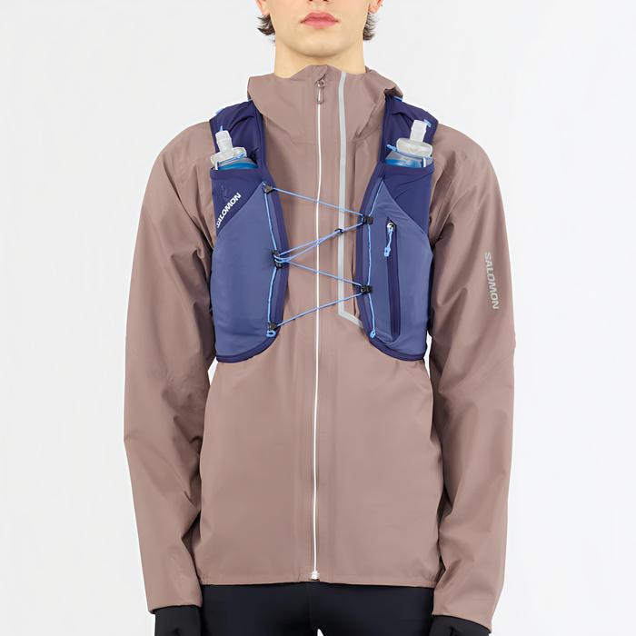 Salomon ADV Skin 5 Blau/Violett Trinkweste, Seitendetail
