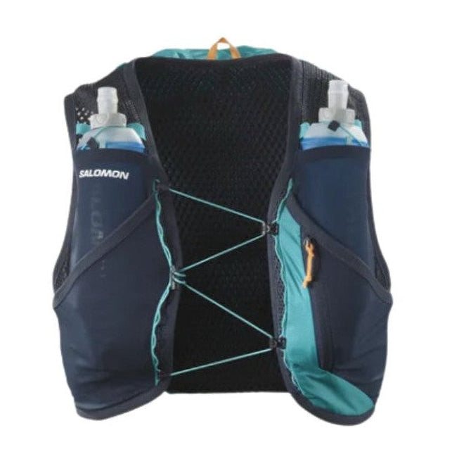 Salomon Active Skin 8 Türkis Trinkweste, Vorderansicht