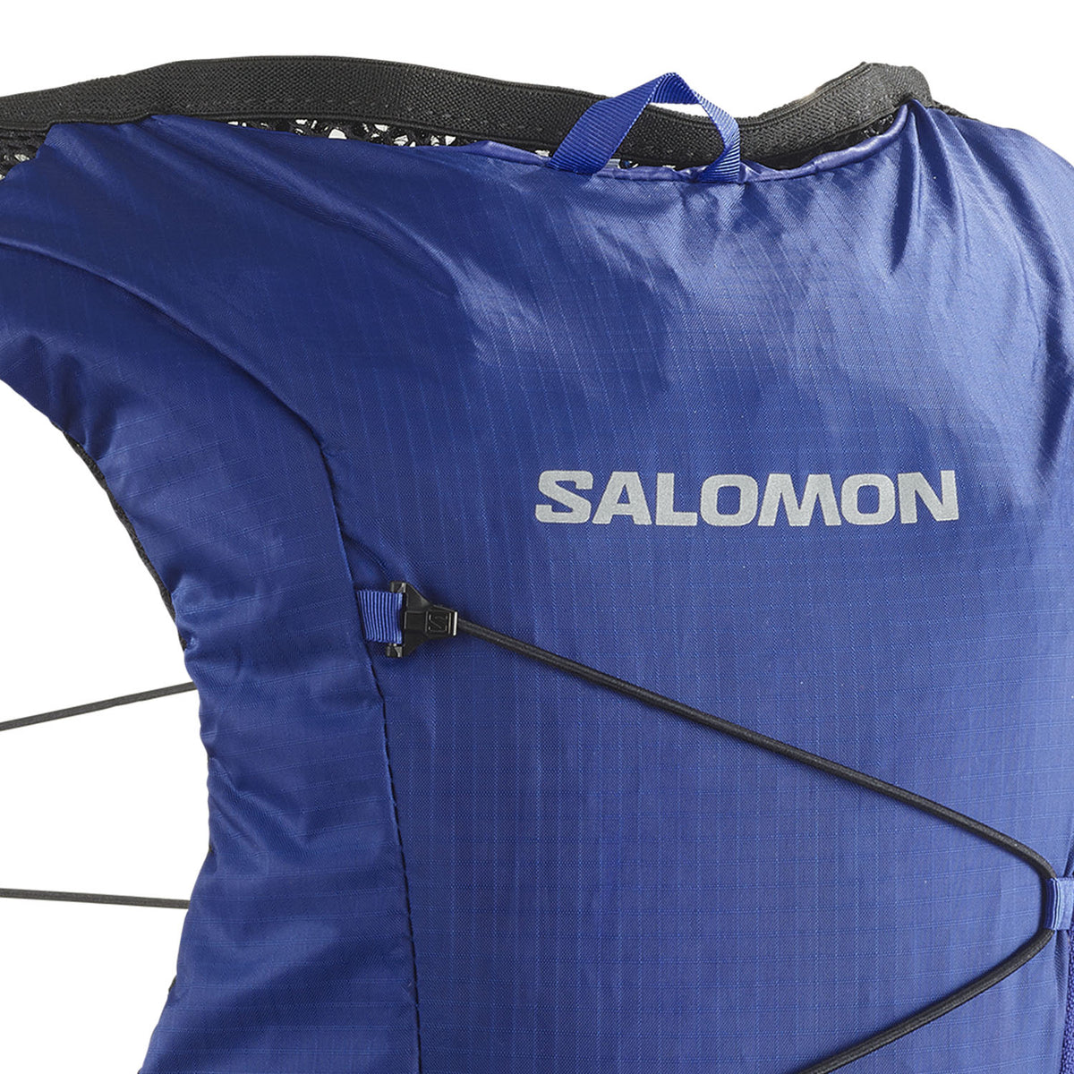 Salomon Active Skin 4 Dunkelblau Trinkweste, Detail der Fronttaschen