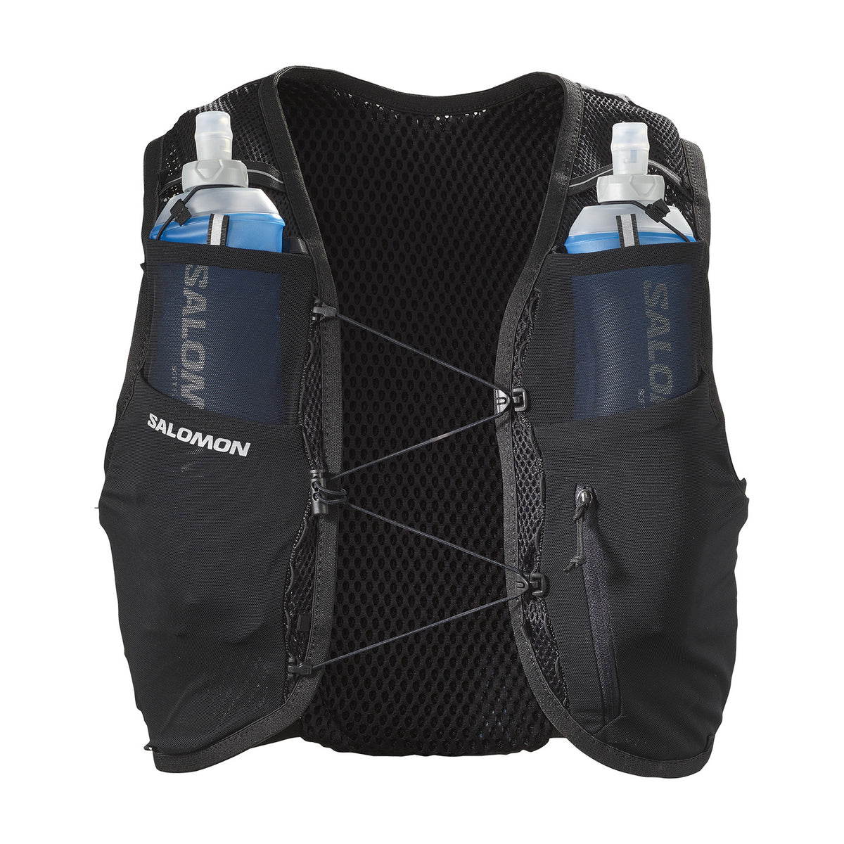 Salomon Active Skin 8 Schwarz Trinkweste, Vorderansicht