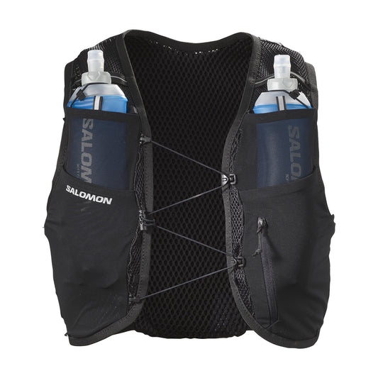 Salomon Active Skin 8 Schwarz Trinkweste, Vorderansicht