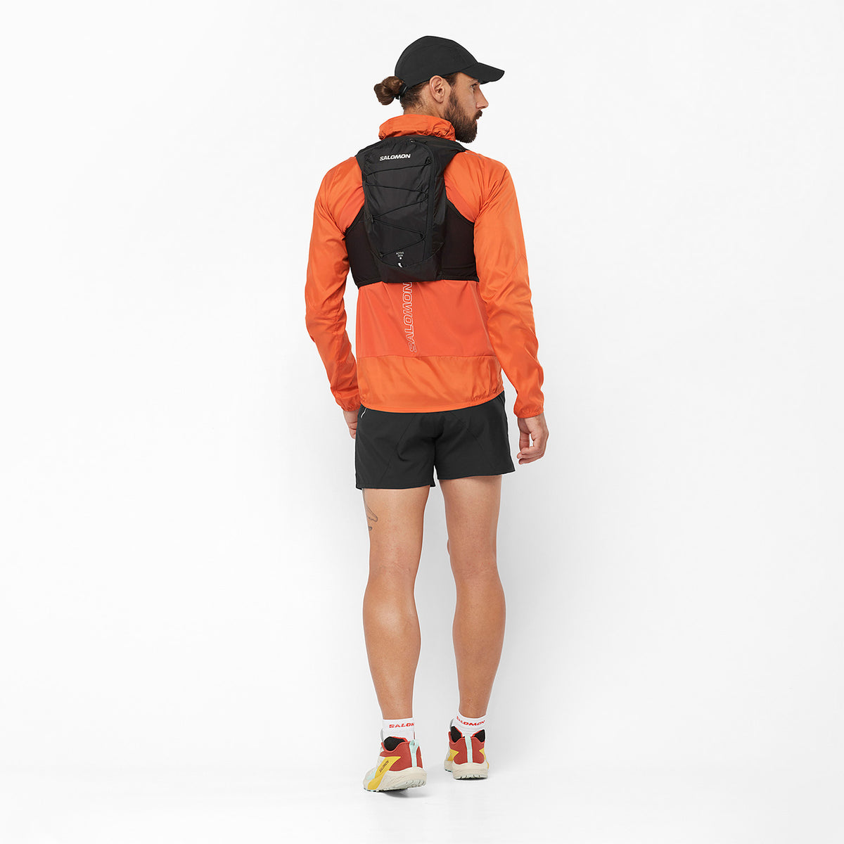 Salomon Active Skin 8 Schwarz Trinkweste, Seitendetail