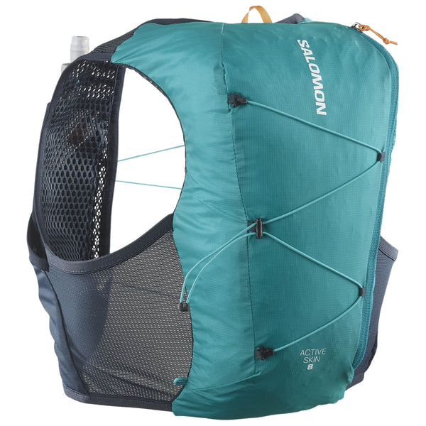 Salomon Active Skin 8 Türkis Trinkweste, Gesamtansicht