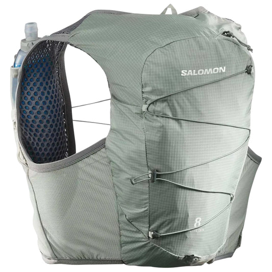 Salomon Active Skin 8 Grün/Grau Trinkweste, Gesamtansicht