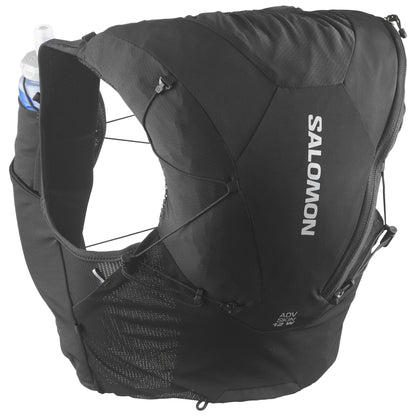 Schwarze Salomon ADV Skin 12 Damen-Trinkweste, Rückansicht