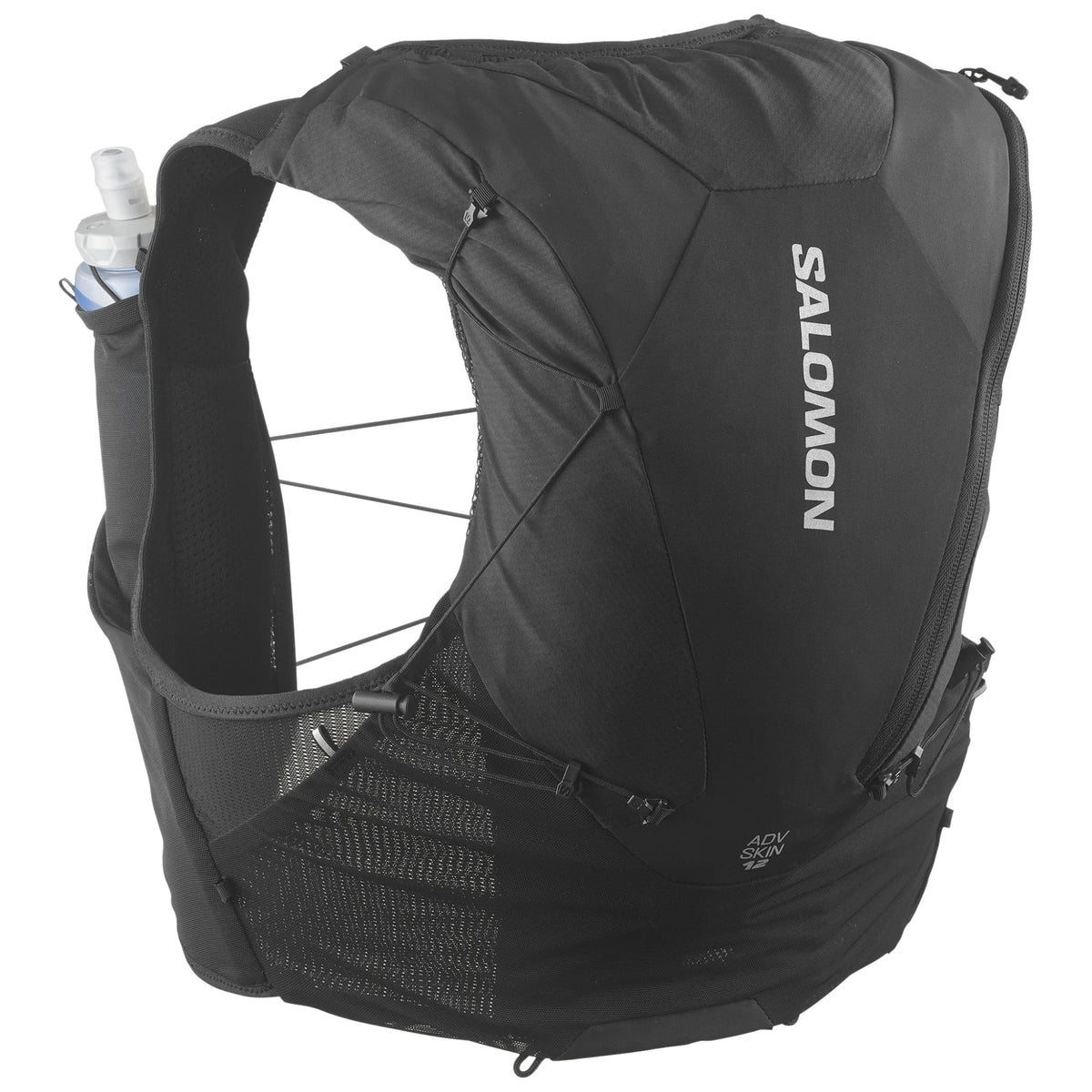 Salomon ADV Skin 12 Schwarz Trinkweste, Gesamtansicht