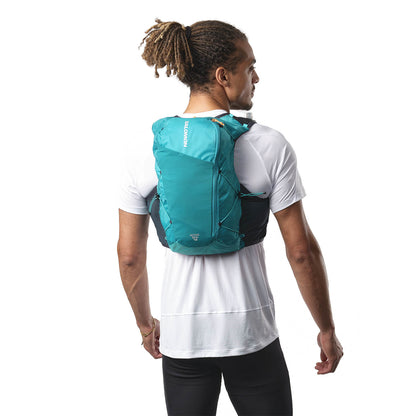 Salomon Active Skin 12 Türkis Trinkweste, Vorderansicht