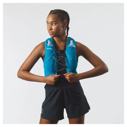 Salomon Active Skin 12 Himmelblau Trinkweste, Rückansicht