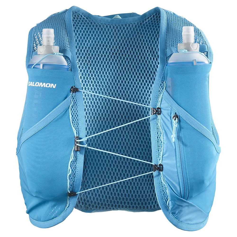 Salomon Active Skin 8 Himmelblau Trinkweste, Vorderansicht