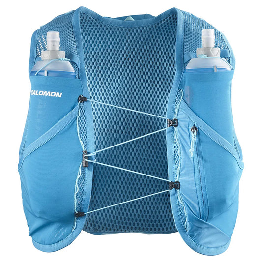 Salomon Active Skin 8 Himmelblau Trinkweste, Vorderansicht