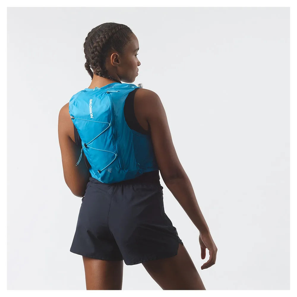Salomon Active Skin 8 Himmelblau Trinkweste, Rückansicht