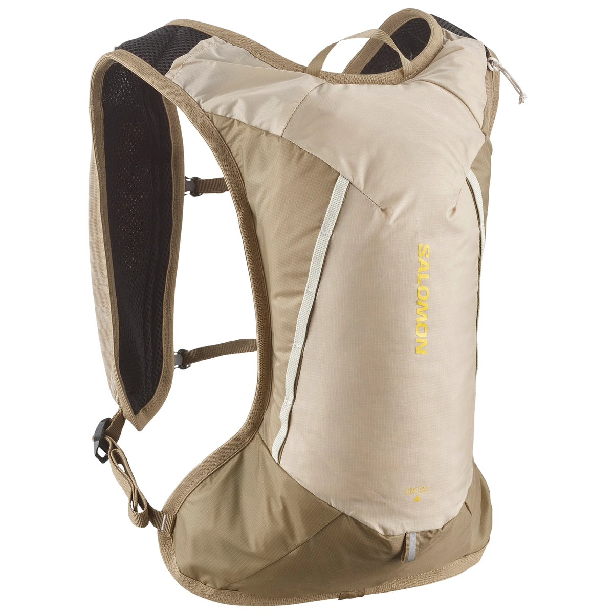 Salomon Cross 4 Trailrunning-Rucksack in Beige, Gesamtansicht
