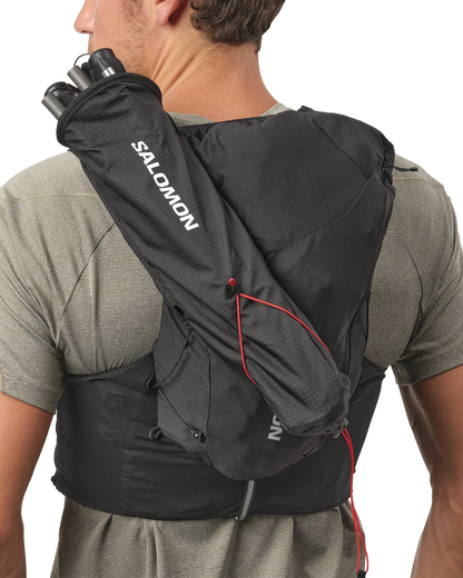 Salomon Custom Quiver in Schwarz, L39283200, an einer Trailrunning-Weste