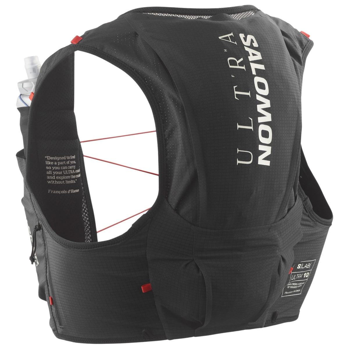 Salomon S/LAB Ultra 10 Schwarz Trinkweste, Gesamtansicht