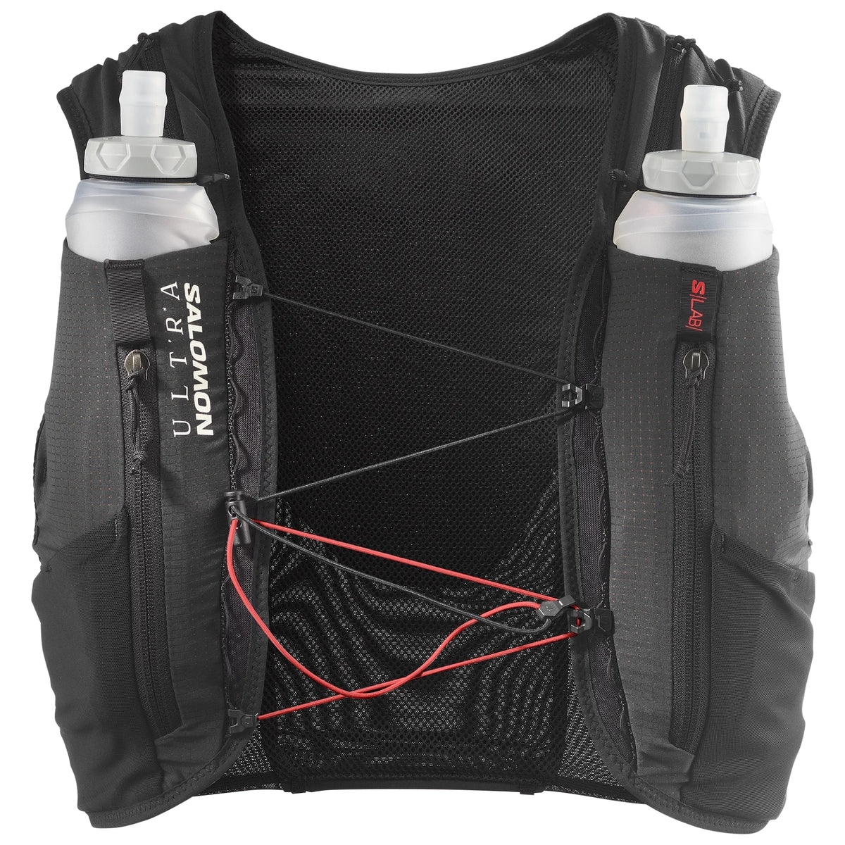 Salomon S/LAB Ultra 12 Schwarz Trinkweste, Vorderansicht