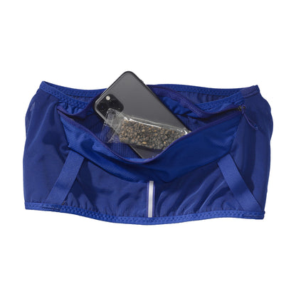 Salomon ADV Skin Belt Blau Laufgürtel, Detail des Rückenfachs