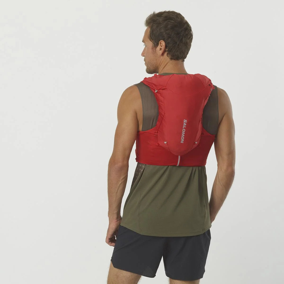 Salomon ADV Skin 12 Rot Trinkweste, Rückansicht