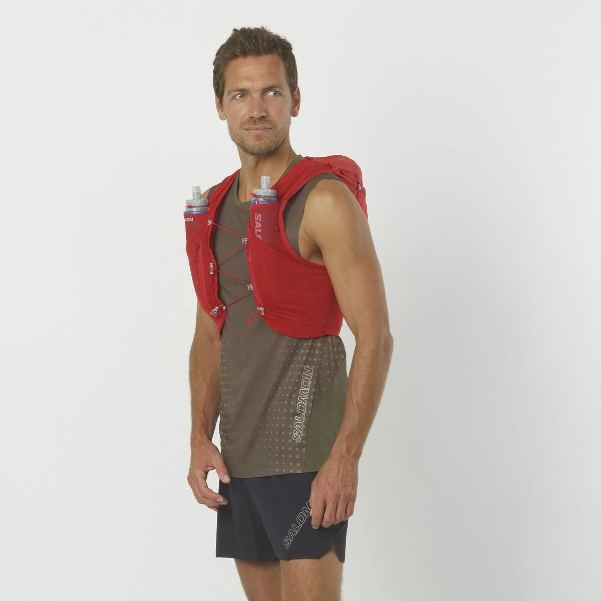 Salomon ADV Skin 12 Rot Trinkweste, Seitendetail